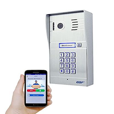 GBF Smart Video Door Phone & Doorbell Smart Intercom System with a Smart keypad (PL963PMPOE)- 1080P Camera, Built in POE, Control Two Locks remotely, Timed Unlock