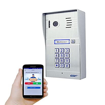 GBF Smart Video Door Phone & Doorbell Smart Intercom System with a Smart keypad (PL963PMPOE)- 1080P Camera, Built in POE, Control Two Locks remotely, Timed Unlock