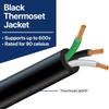 14 Gauge Wire (14 AWG) 3 Conductor Cable 14/3 SOOW Industrial & Home Electrical Wire Low Voltage Up to 600V Durable Outer Jacket USA Made (100ft) view 4