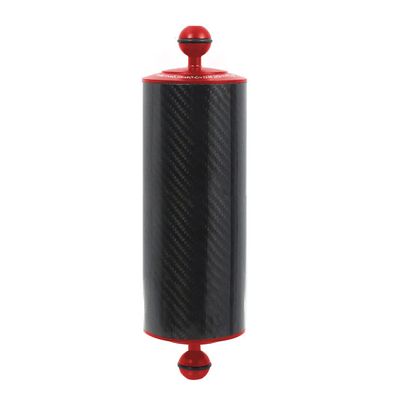 BGNing Carbon Fiber Double Ball Head Hollow Design Float Buoyancy Arm 5/8/10inch Diving Photography Camera D80mm (10inch)