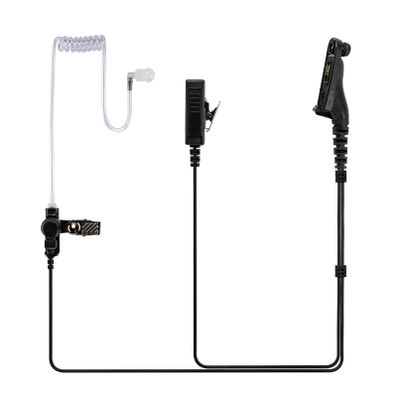 POFENAL Motorola Radio Earpiece Headset for APX6000/XPR7550e/XPR Series (XPR6380/XPR6580/XPR7380) - Acoustic Tube Surveillance with PTT Mic, Law Enforcement Walkie Talkie Accessories