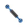 BGNing Carbon Fiber 1" Dual Ball Head 5/8/10/12inch Extension Arm D20mm Handheld Tripod Selfie Stick Camera Waterproof Mount (D20mm 7inch,Blue) view 1
