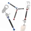 BGNing Carbon Fiber 1" Dual Ball Head 5/8/10/12inch Extension Arm D20mm Handheld Tripod Selfie Stick Camera Waterproof Mount (D20mm 7inch,Blue) view 3