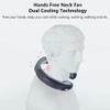 AQUYY Hands Free Portable Neck Fan, Mini USB Rechargeable Neck Cooler Fan with 3 Speeds, Personal Air Conditioner Hanging Neckband Cooling Fan for Summer Home Office Sport Indoor Outdoor White view 2