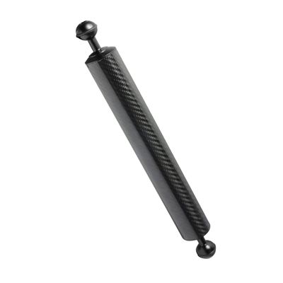 BGNing Carbon Fiber Float Extension Arm 1" Dual Ball Diving Camera Photography D40mm 12/14inch Light Underwater Buoyancy Tripod (14inch,Black)