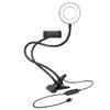 LogiLink AA0150 LED Ring Light (Diameter 8.5 cm) with Smartphone Holder, 3 Colour Modes (Natural, Warm Cold) and 24 LEDs for Professional Videos and Pictures view 1