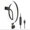 LogiLink AA0151 LED Ring Light/Ring Light (Diameter 20 cm) with Smartphone Holder, 3 Colour Modes (Natural, Warm, Cold) and 72 LEDs for Professional Videos and Pictures, Black, 72 LEDs (Diameter 20) view 1