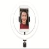 LogiLink AA0151 LED Ring Light/Ring Light (Diameter 20 cm) with Smartphone Holder, 3 Colour Modes (Natural, Warm, Cold) and 72 LEDs for Professional Videos and Pictures, Black, 72 LEDs (Diameter 20) view 2