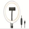 LogiLink AA0151 LED Ring Light/Ring Light (Diameter 20 cm) with Smartphone Holder, 3 Colour Modes (Natural, Warm, Cold) and 72 LEDs for Professional Videos and Pictures, Black, 72 LEDs (Diameter 20) view 4
