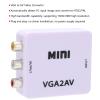 HERCHR VGA to AV Converter, RCA Composite Converter Adapter Box, VGA to AV RCA Video Converter PC TV Video Adapter view 2