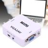 HERCHR VGA to AV Converter, RCA Composite Converter Adapter Box, VGA to AV RCA Video Converter PC TV Video Adapter view 3