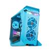 Computer Cases,Mid-Tower PC Gaming Case M-ATX/ITX - Front I/O USB 3.0 Port - Tempered Glass Side Panel - Cable Management System - Water-Cooling Ready (Color : Blue) view 1