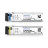1.25G SFP Module, 1000Base-BIDI WDM Transceiver, 20KM Simplex LC DDM Tx1310/Rx1550nm Optical Fiber Transceiver for Cisco GLC-BX-20U, Cisco GLC-BX-20D, Ubiquiti, Mikrotik, D-Link, Supermicro, Netgear view 2