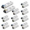 1.25G SFP 1000BASE-BX-D BIDI WDM Transceiver, 40KM Simplex LC DDM Optical transceiver Tx1310/Rx1550nm for Cisco GLC-BX-40U, Cisco GLC-BX-40D, Ubiquiti, Mikrotik, D-Link, Supermicro, Netgear -10 Pairs view 1