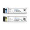 1.25G SFP 1000BASE-BX-D BIDI WDM Transceiver, 40KM Simplex LC DDM Optical transceiver Tx1310/Rx1550nm for Cisco GLC-BX-40U, Cisco GLC-BX-40D, Ubiquiti, Mikrotik, D-Link, Supermicro, Netgear -10 Pairs view 2