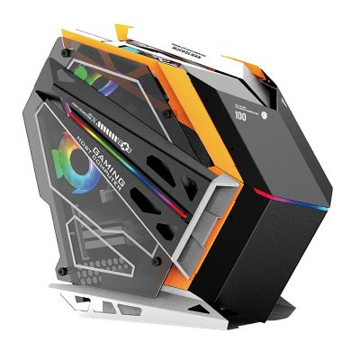 BBNB Computer Cases,Mid-Tower PC Gaming Case M-ATXITX - Front IO USB 3.0 Port - Tempered Glass Side Panel - Cable Management System - Water-Cooling Ready (Color : Black)
