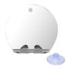 Fogless Bathroom Shaving Mirror for Men Women, Round Shape Anti-Fog Shower Mirror with Hook Suction Mount Lightweight Portable Wall Hanging Shatterproof view 1