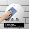 Fogless Bathroom Shaving Mirror for Men Women, Round Shape Anti-Fog Shower Mirror with Hook Suction Mount Lightweight Portable Wall Hanging Shatterproof view 4