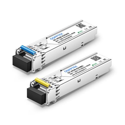 1.25G SFP 1000BASE-BX-D BIDI WDM Transceiver, 40KM Simplex LC DDM Optical fiber transceiver Tx1310/Rx1550nm for Cisco GLC-BX-40U, Cisco GLC-BX-40D, Ubiquiti, Mikrotik, D-Link, Supermicro, Netgear