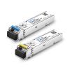 1.25G SFP 1000BASE-BX-D BIDI WDM Transceiver, 40KM Simplex LC DDM Optical fiber transceiver Tx1310/Rx1550nm for Cisco GLC-BX-40U, Cisco GLC-BX-40D, Ubiquiti, Mikrotik, D-Link, Supermicro, Netgear view 1