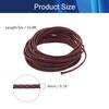 Aicosineg Wire Braided Protective Sleeve for Household Device Cable Management Hose Abrasion Black and Red 1/6Inch 16ft 1Pcs view 2