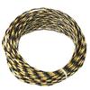 Aicosineg 33ft PET Flexible Expandable Braided Cable Sleeve 0.125inch Width Wire Loom Sleeving and Organizer Flexible Wire Mesh Sleeve for TV Audio PC Cords from Pets Chewing Black and Yellow view 1