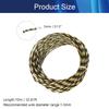 Aicosineg 33ft PET Flexible Expandable Braided Cable Sleeve 0.125inch Width Wire Loom Sleeving and Organizer Flexible Wire Mesh Sleeve for TV Audio PC Cords from Pets Chewing Black and Yellow view 2