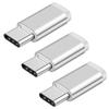 3PCS High Speed Perfectly fit Heavy Duty Micro USB Female to USB C Adapter Compatible with USB Type C Devices,Such as Cellphone,Tablet,PC view 1