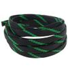 Aicosineg Wire Braided Protective Sleeve for Automotive Wire Sleeving Protect cat from Chewing Cords Black and Green 2/5Inch 16ft 1Pcs view 1