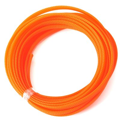 Aicosineg Wire Braided Protective Sleeve for Household Computer Audio Video Protective Cables Orange 1/3Inch 16ft 1Pcs
