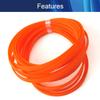 Aicosineg Wire Braided Protective Sleeve for Household Computer Audio Video Protective Cables Orange 1/3Inch 16ft 1Pcs view 3