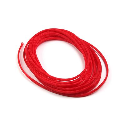 Aicosineg Wire Braided Protective Sleeve for Automotive Wire Sleeving Protect cat from Chewing Cords Red 1/6Inch 16ft 1Pcs
