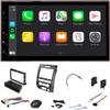 6.8" F-150 (2009-2014) Double Din Car Stereo Kit & Dash Kit Touchscreen Radio, Antenna Adapter, Certified Wireless Apple CarPlay/Android Auto, Bluetooth, Nav, Rear Camera Input, Fast Charging view 2