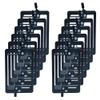 1 Gang Low Voltage Mounting Bracket for Passing Though Telephone Wires, Network Cables, HDMI, Coaxial, Speaker Cables, TVCable, Pack of 12, Black, 24 Screws and Cutting Template Included view 1
