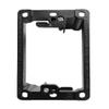 1 Gang Low Voltage Mounting Bracket for Passing Though Telephone Wires, Network Cables, HDMI, Coaxial, Speaker Cables, TVCable, Pack of 12, Black, 24 Screws and Cutting Template Included view 2