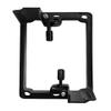 1 Gang Low Voltage Mounting Bracket for Passing Though Telephone Wires, Network Cables, HDMI, Coaxial, Speaker Cables, TVCable, Pack of 12, Black, 24 Screws and Cutting Template Included view 3