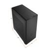 AVGPC Q-Box Mini Series PC - AMD Ryzen 5 5600G Cezanne 6-Core 3.9 GHz with AMD Radeon Graphics Gaming Cooler 16 GB DDR4 1TB SSD Windows 10, Black view 3