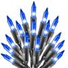 Holiday Essence - 100 Blue Christmas Lights, Incandescent String Lights, 20.6 Feet Black Wire for Indoor & Outdoor & Decorative, Halloween Dcor Bright Patio Lighting Tree Decorations, UL Certified view 1