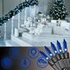 Holiday Essence - 100 Blue Christmas Lights, Incandescent String Lights, 20.6 Feet Black Wire for Indoor & Outdoor & Decorative, Halloween Dcor Bright Patio Lighting Tree Decorations, UL Certified view 2