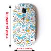 2.4G Wireless Mouse with Cute Pattern Design for All Laptops and Desktops with Nano Receiver - Cats mice Squirrels Bullfinches Doing view 2