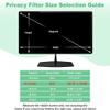 DEJIMAX 21.5 Inch Computer Privacy Screen for 16:9 Widescreen Monitor, Anti-Blue Light Monitor Privacy Screen Filter, Anti-UV Computer Shield view 4