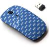 2.4G Wireless Mouse with Cute Pattern Design for All Laptops and Desktops with Nano Receiver - Cute Fish Bone view 1