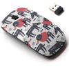 2.4G Wireless Mouse with Cute Pattern Design for All Laptops and Desktops with Nano Receiver - Baby Dog Animal view 1