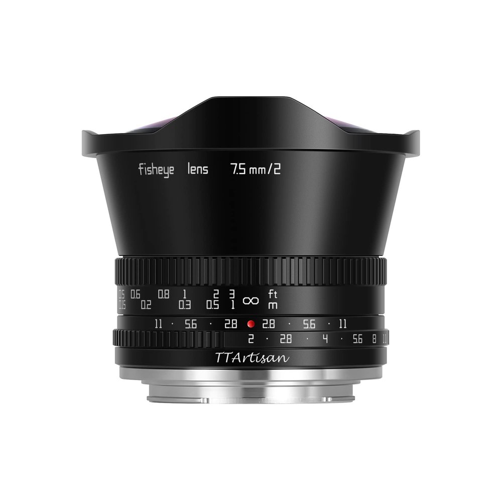 TTArtisan APS-C 7.5mm F2 Fisheye Mirrorless Lens with 180 Angle of View for XF Mount Compatible with X-A1 X-A10 X-A2 X-A2 X-A3 X-PR03 X-E1 X-E2 X-E2S X-E3 XS10