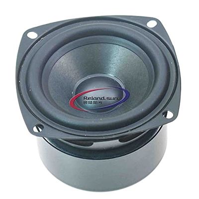 Reland Sun 2pcs 3 Inch Speaker 15W Antimagnetic Tweeter Speakers square 4 6 8 Ohm HiFi Full-Range Speaker Strong Interference Immunity for DIY Audio Loudspeaker (8Ohm Double Magnetic)