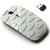 2.4G Wireless Mouse with Cute Pattern Design for All Laptops and Desktops with Nano Receiver - Crocodile Repeating view 1