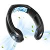 AQUYY Portable Summer Cooling Fan, Mini Sport Neck Hanging Fan Hands Free, USB Air Conditioner Wearable Fan, 3 Wind Speeds, Adjustable Neckband Fan for Outdoor Travel Camping Ideal Gift Black view 1