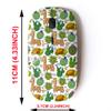 2.4G Wireless Mouse with Cute Pattern Design for All Laptops and Desktops with Nano Receiver - Botanical Tropical view 2