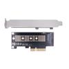 SATMW M.2 NVME PCIE Adapter NVME M2 Adapter NVME SSD PCI Express Card M Key to PCIE 3.0 X4 Adapter for 2230 2242 2260 2280 Full Speed - High Bracket view 4