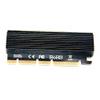 SATMW M.2 SSD PCIE Adapter SSD Case PCI Express X4 X8 X16 NVME M2 SSD 2230 2242 2260 2280 Hard Drive Enclosure Black Aluminum Caddy view 1